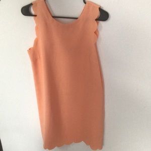 Urban Outfitters Creamsicle Scalloped Dress